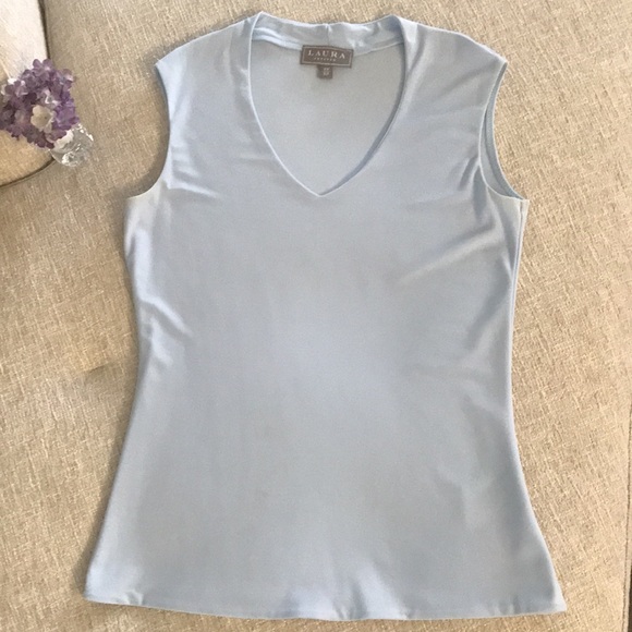 Laura Petites XS Baby Blue Tank Top - Picture 2 of 5